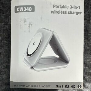 Portable 3-in-1 Fast Wireless Charger